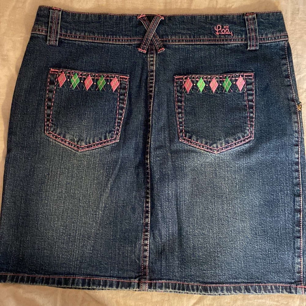 Lilly Pulitzer denim blue skirt